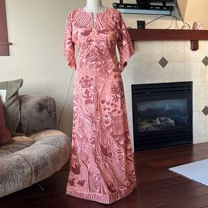 70s Tribal Caftan maxi dress